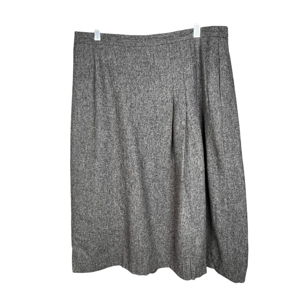 Vintage Barclay II Wool Gray  Lined Skirt 36